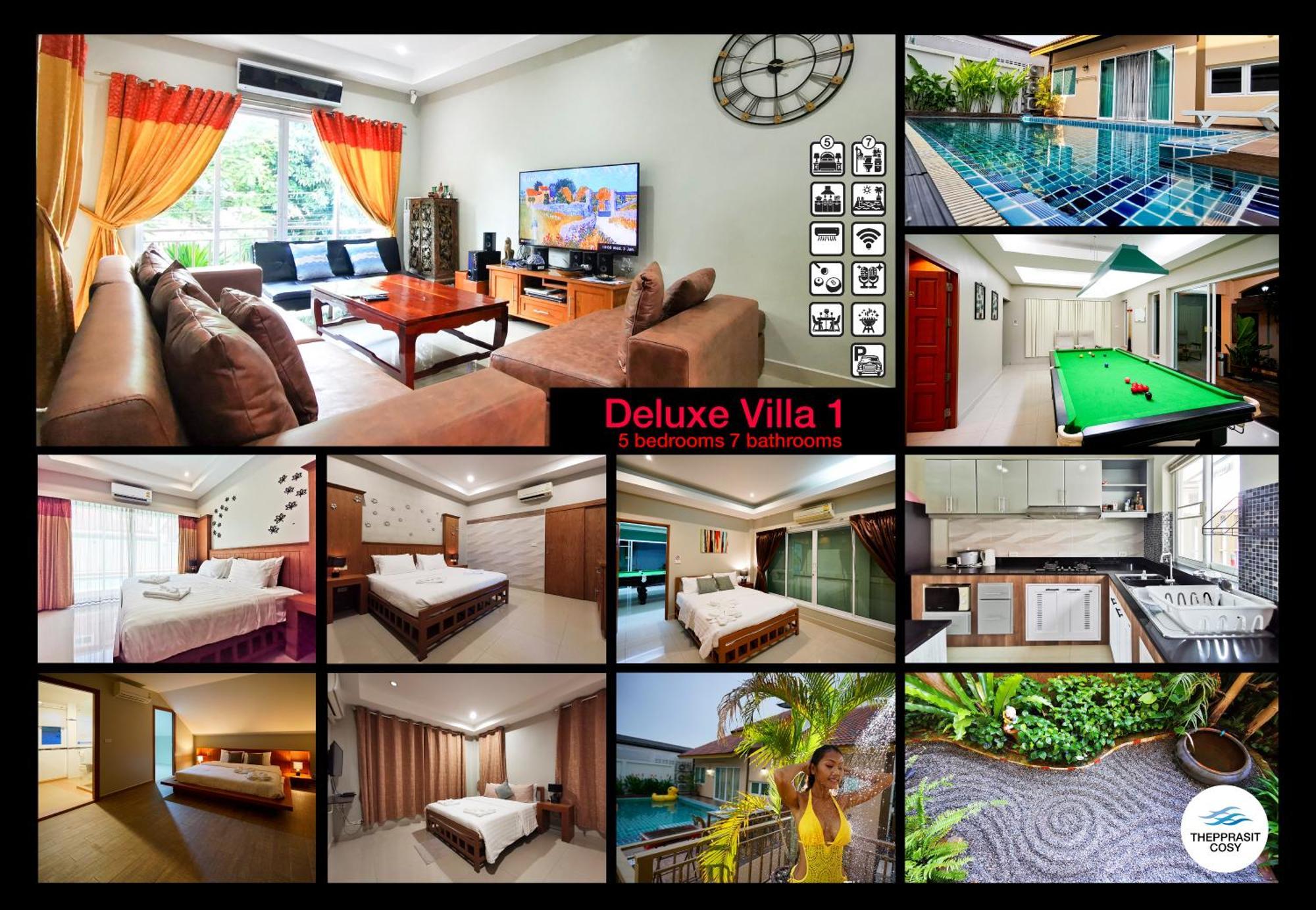 Villa Thepprasit Cosy à Jomtien Beach Extérieur photo