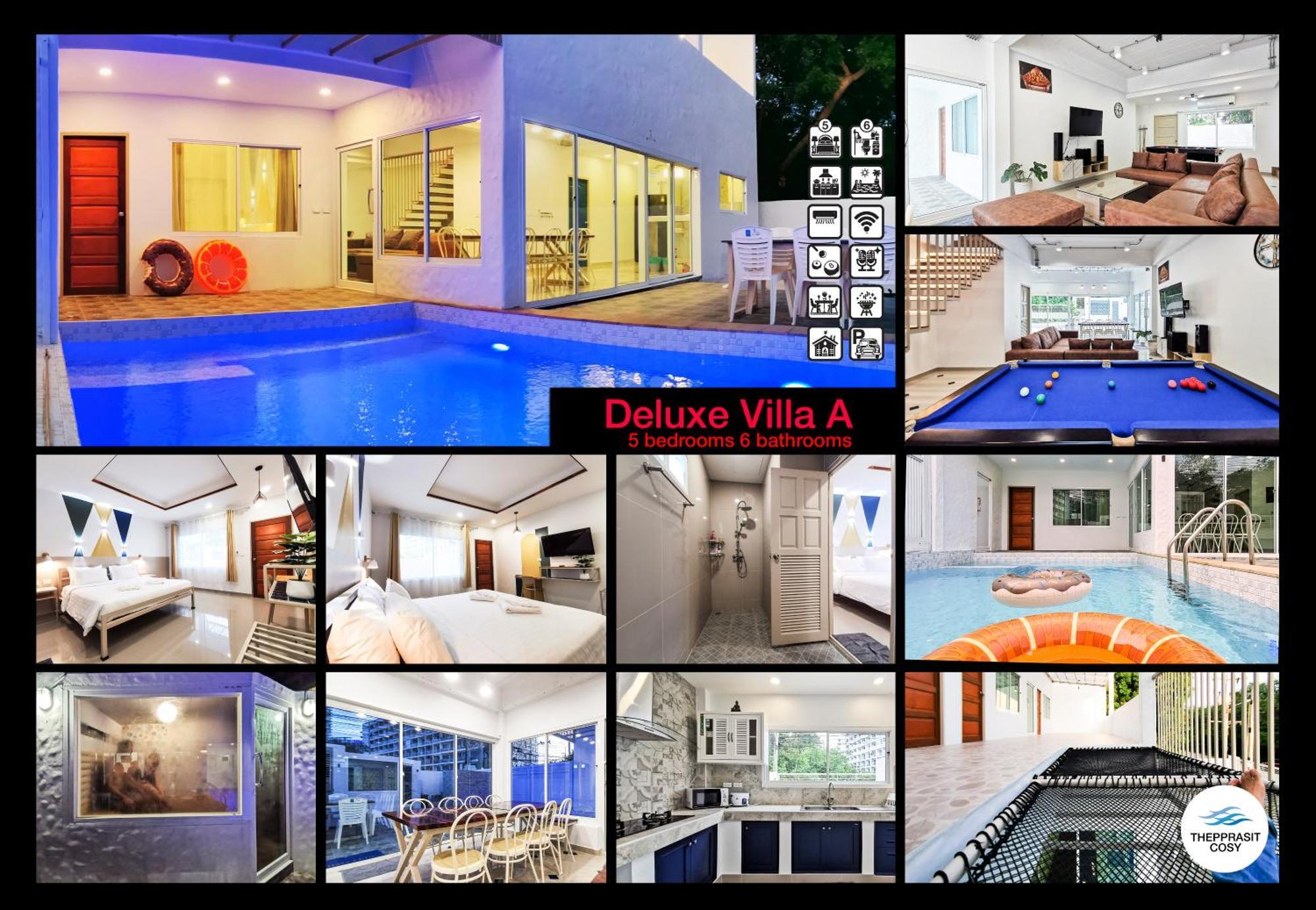 Villa Thepprasit Cosy à Jomtien Beach Extérieur photo