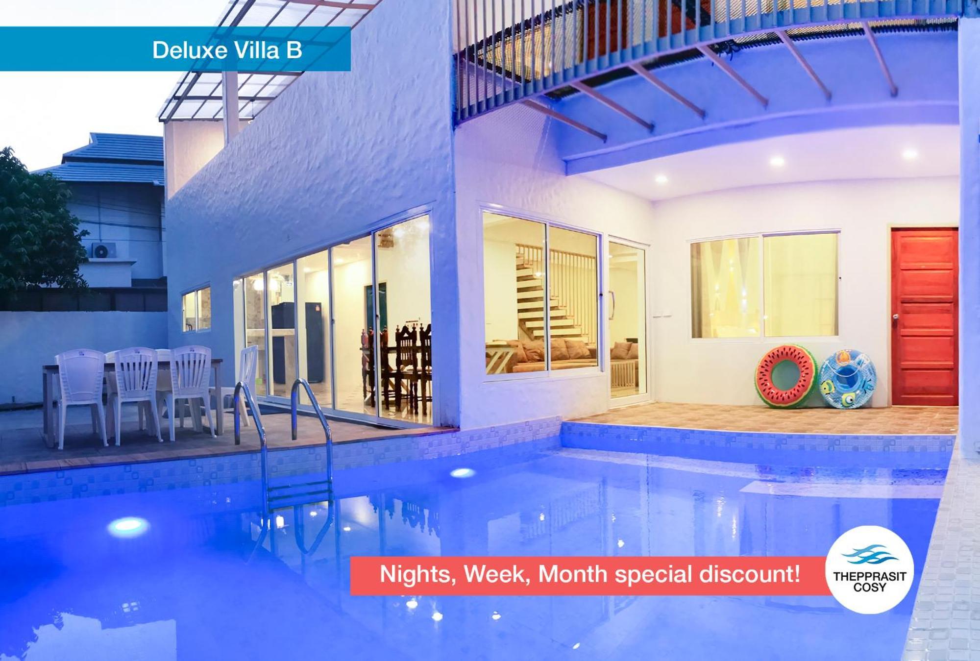 Villa Thepprasit Cosy à Jomtien Beach Extérieur photo